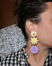 Charger l'image dans la galerie, Boucles d'oreilles - Les Bonnie mauve et rose