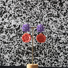 Charger l'image dans la galerie, Boucles d'oreilles - Les Daisy mauve et rose