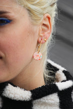 Charger l&#39;image dans la galerie, Boucles d&#39;oreilles - Les Aure crème terrazzo multicolore