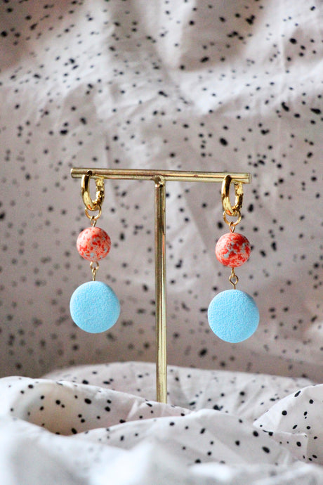 Boucles d'oreilles - Les Joyce bleu ciel