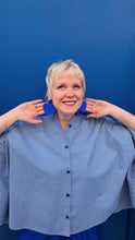 Charger l'image dans la galerie, Boucles d'oreilles - Les Big hearts bleu électrique