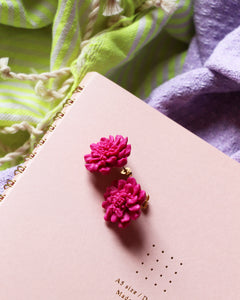 Boucles d'oreilles - Les Uma fuchsia