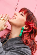Charger l'image dans la galerie, Boucles d'oreilles - Les Amanda vert