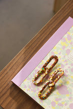 Charger l'image dans la galerie, Boucles d'oreilles - Les chainettes paillettes dorées holographiques