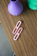 Charger l'image dans la galerie, Boucles d'oreilles - Les chainettes paillettes rose pastel