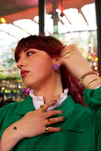 Charger l'image dans la galerie, Boucles d'oreilles - Les pâquerettes mauve