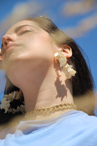 Boucles d'oreilles - Les Samba crème