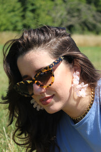 Boucles d'oreilles - Les Samba rose pâle
