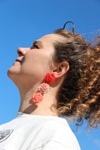 Charger l&#39;image dans la galerie, Boucles d&#39;oreilles - Les Rosalia rose &amp; mauve