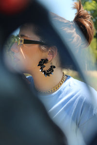 Boucles d'oreilles - Les Samba noir