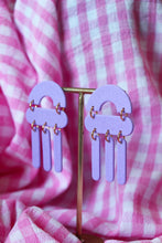 Charger l&#39;image dans la galerie, Boucles d&#39;oreilles - Les Médusas mauve