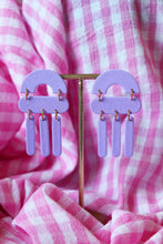 Charger l&#39;image dans la galerie, Boucles d&#39;oreilles - Les Médusas mauve