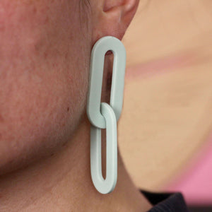 Boucles d'oreilles - Les chainettes mint