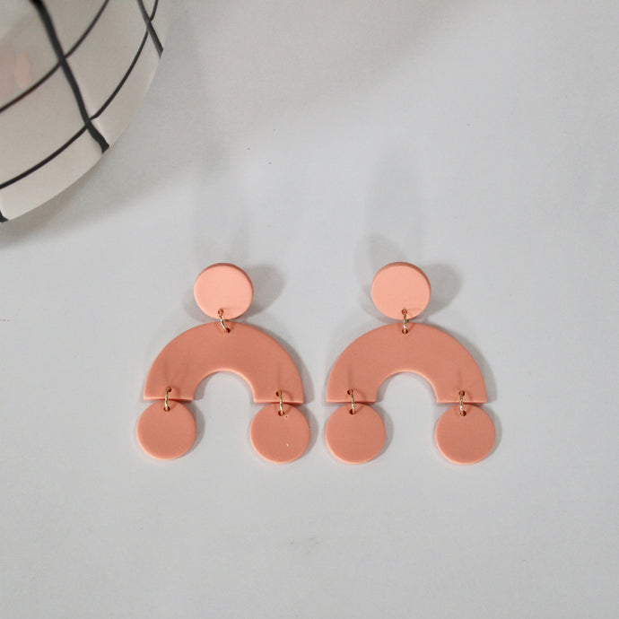 Boucles d'oreilles - Les Big Princesses rose anglais
