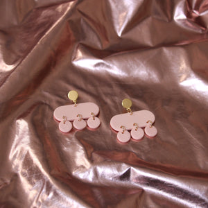 Boucles d'oreilles - Les Candy rose pâle